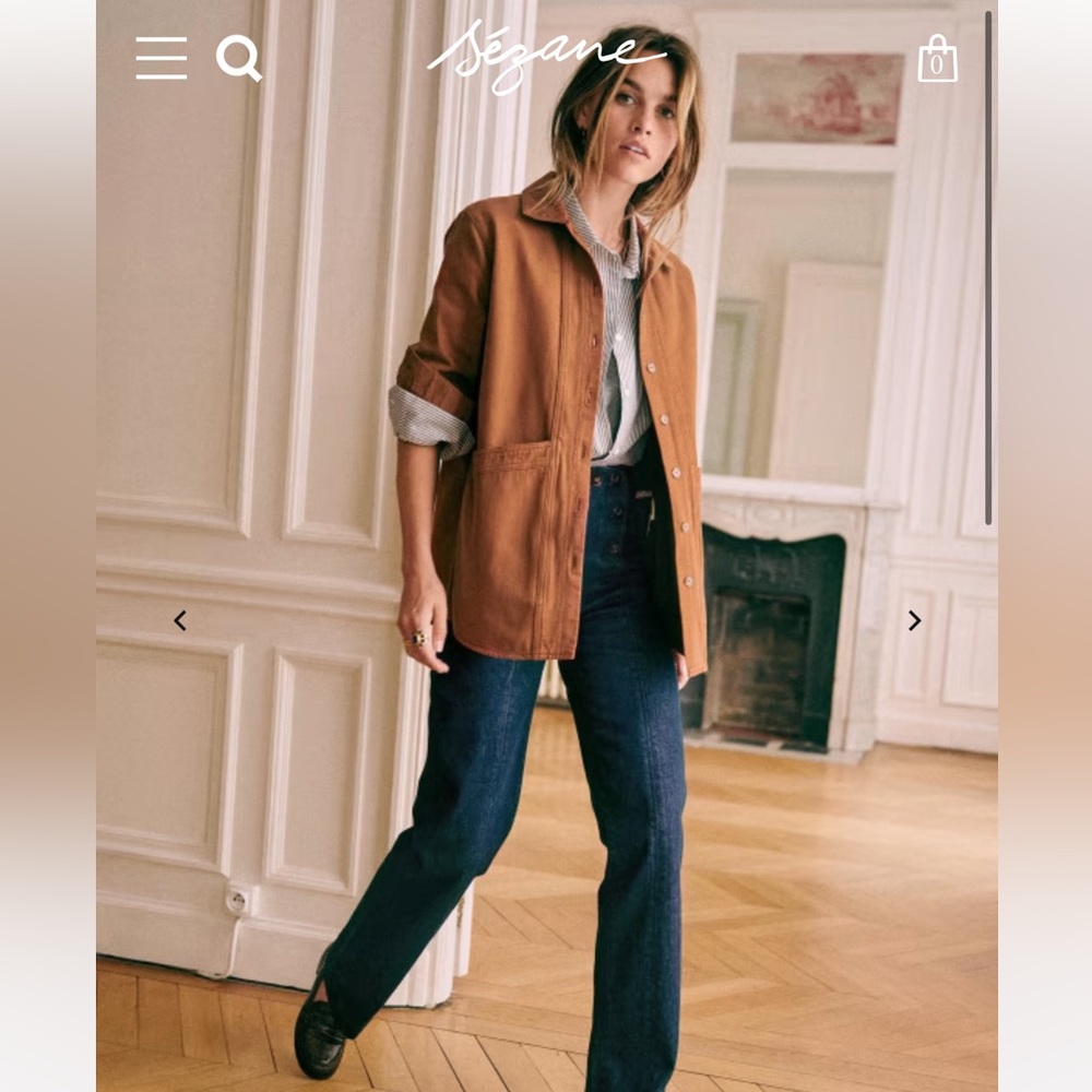Sezane Will Jacket in Camel XS - EUC